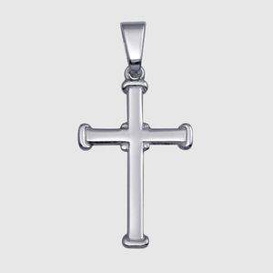 925 Sterling Silver Cross Pendant Mens Religious Necklace Christian Jewelry