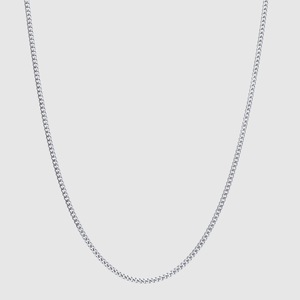 925 Sterling Silver Cuban Link Chain Necklace 2mm Mens Curb Chain Italian Silver Jewelry