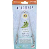 Auromere Tongue Scraper Ayurvedic Surgical Grade Stainless Steel (Pack of 6)