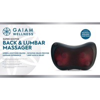 Gaiam Back & Lumbar Massager with Standard & Car Power Adaptor