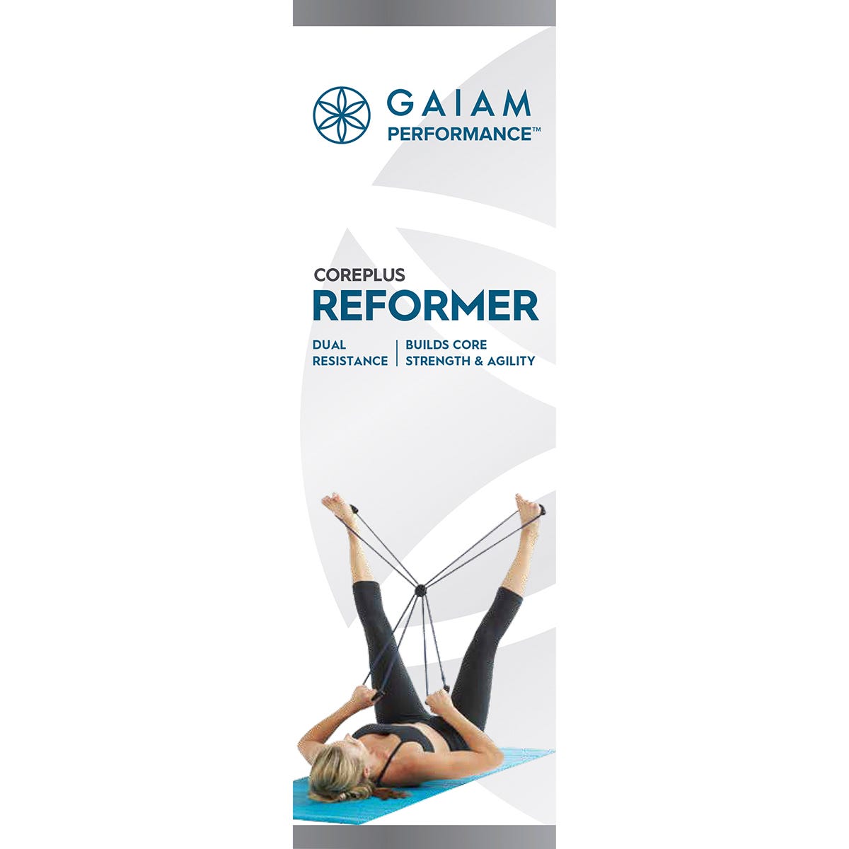 Gaiam Pilates Core Plus Reformer Kit – Weerstandsbandenset Met 4 Lussen – Inclusief 45 Minuten Workout Van Mari Winsor – Voor Thuis, Alle Niveaus