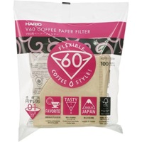 Hario V60, 01 Filter Dripper Pack in Natural Brown - 100pk