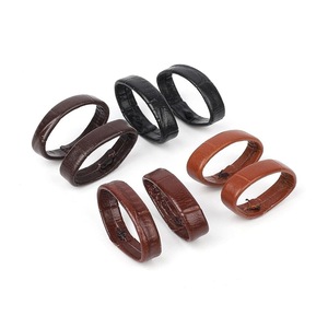Pair of Leather Watch Strap Band Keepers Loops Compatible with the Huawei 18mm Range