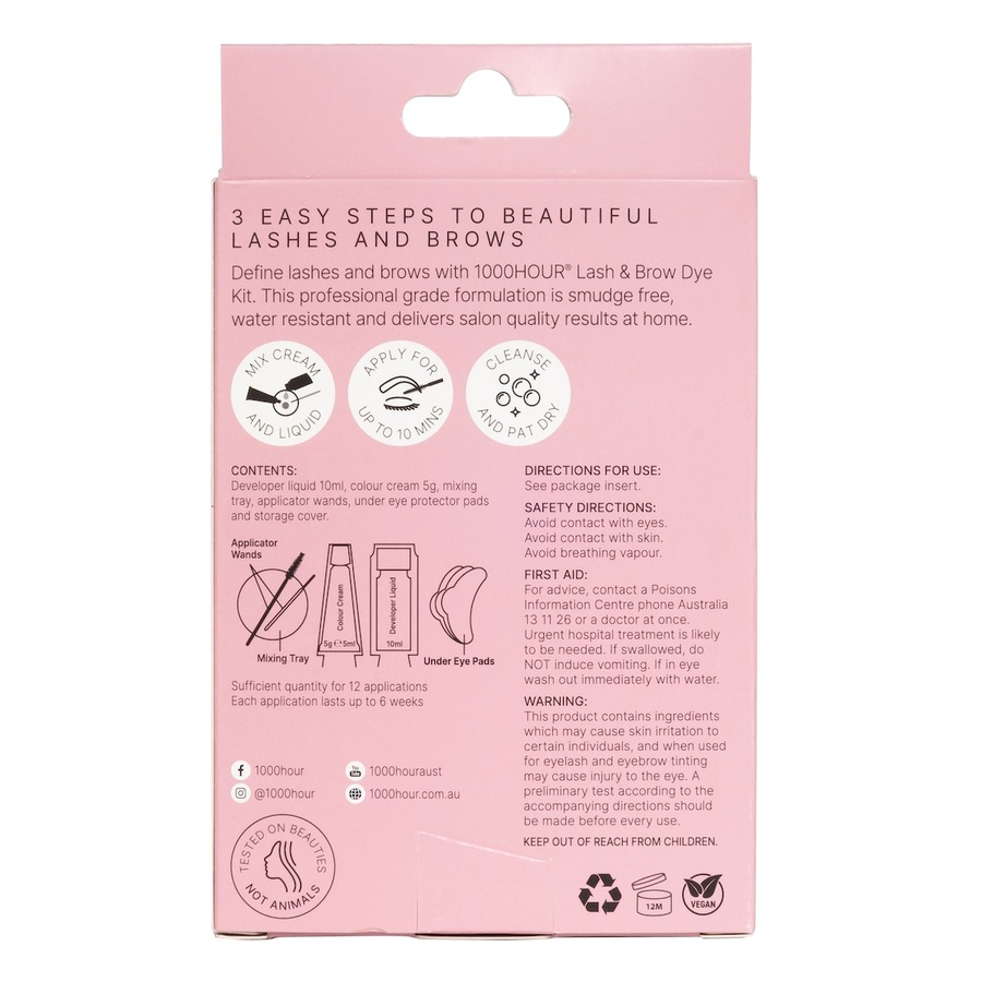 1000 Hour Lash & Brow Dye Kit Dark Brown