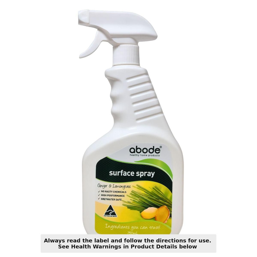 Abode Surface Spray Ginger and Lemongrass 750ml