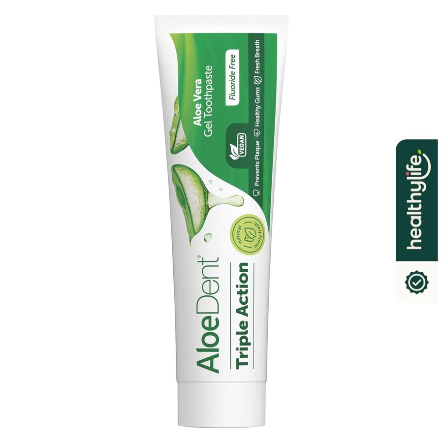 Buy Aloe Dent Toothpaste Fluoride Free Triple Action 100ml - Everyday ...