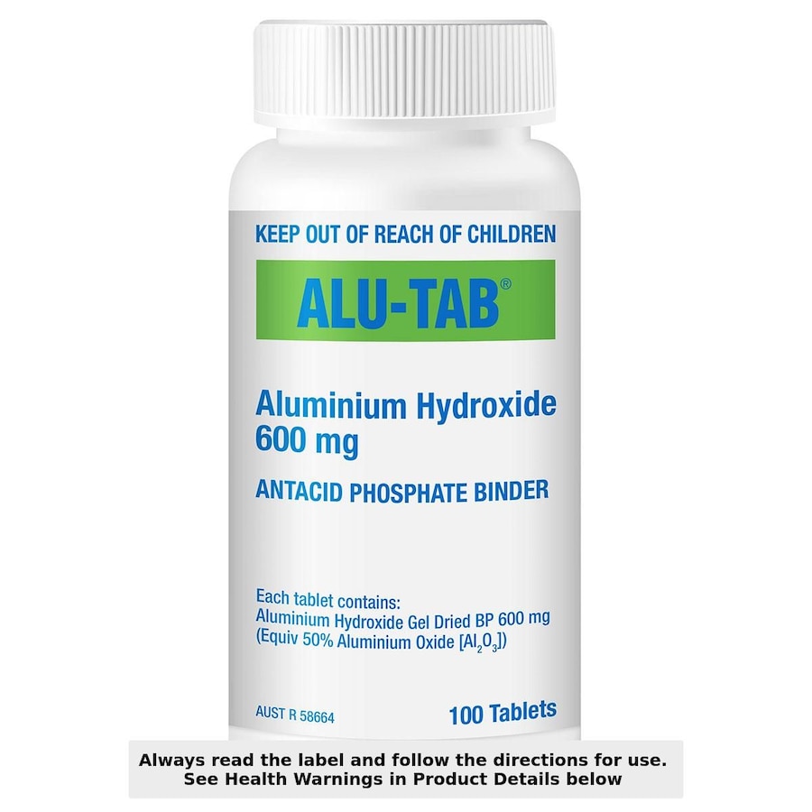 Alu-Tab Aluminium Hydroxide 600mg 100 Tablets