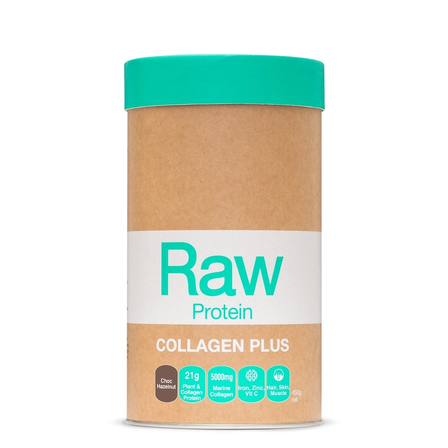 Amazonia Raw Protein Collagen Plus Choc Hazelnut 450g