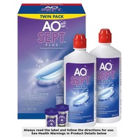 AoSept Plus Lens Solution 2 x 360ml + 1 Lens Case