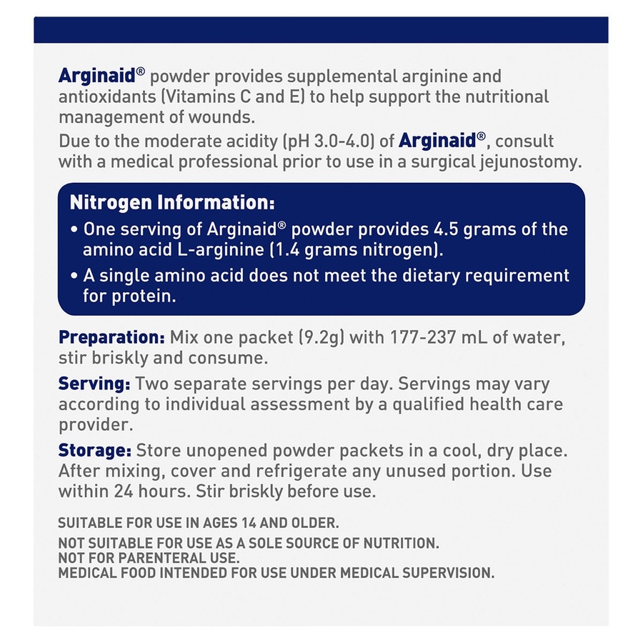 Arginaid Arginine Powder Lemon 9.2g x 14 Pack