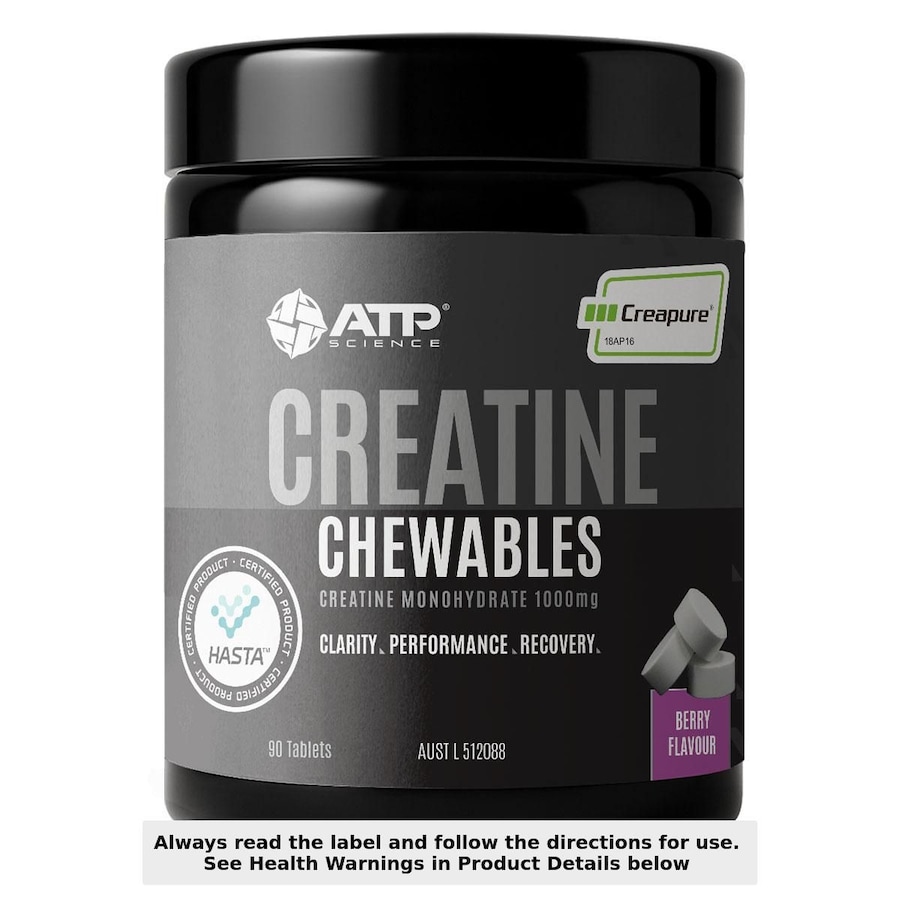 ATP Science Creatine Chewables Raspberry 90 Tablets