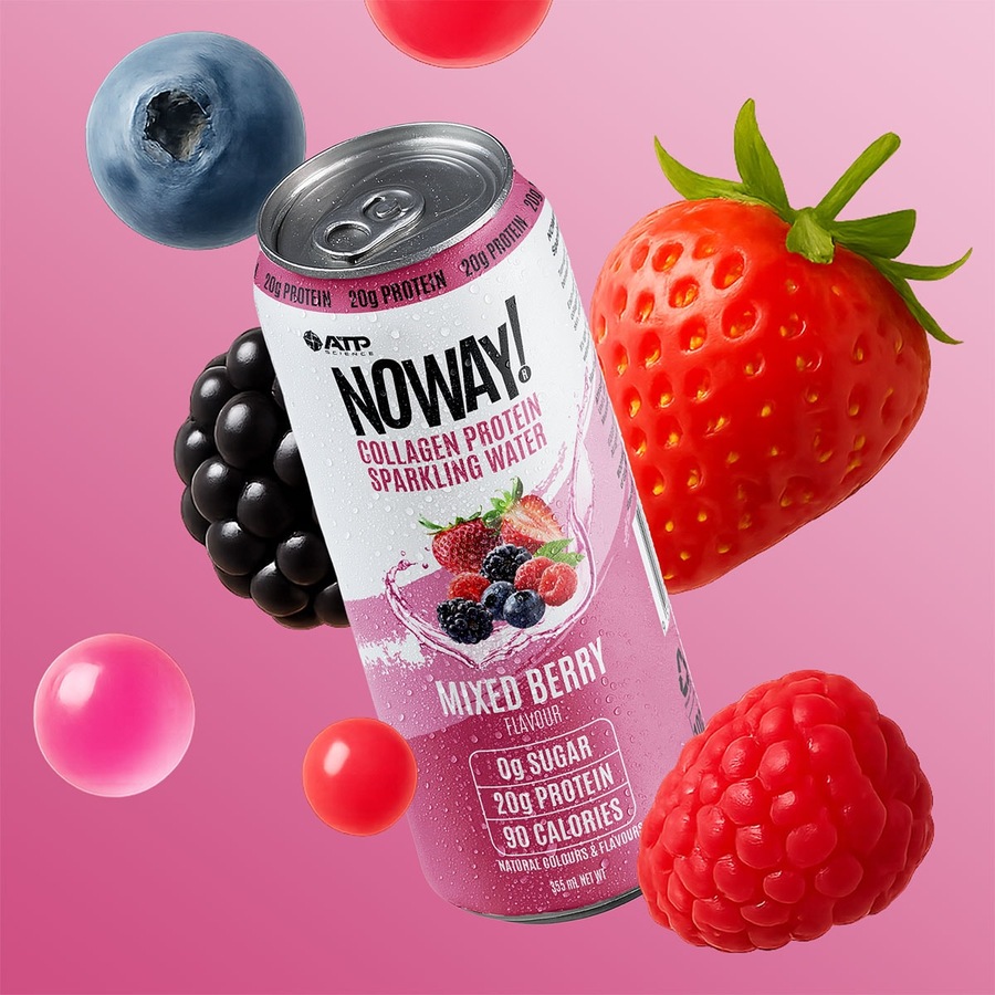 ATP Science Noway Collagen Protein Water Sparking Water Mixed Berry 355ml