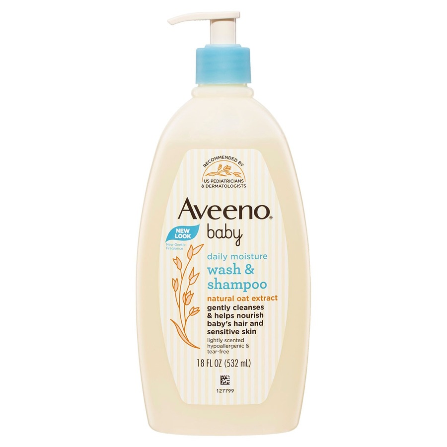 Aveeno Baby Daily Moisture Wash & Shampoo 532ml