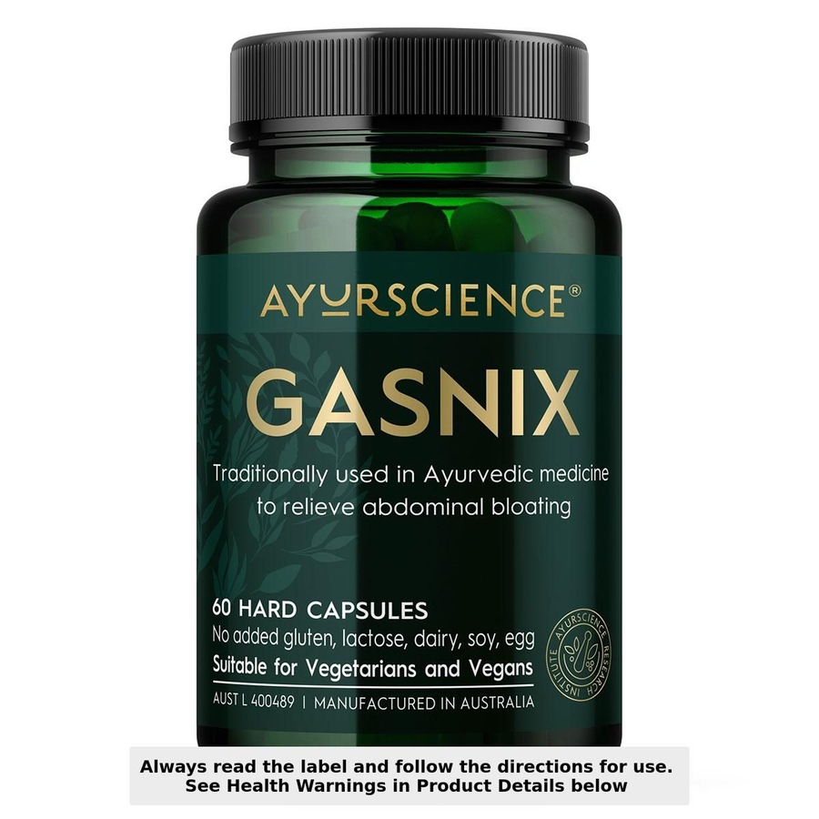 AyurScience Gasnix 60 Hard Capsules