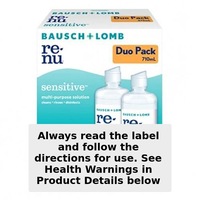 Bausch & Lomb Renu Sensitive Contact Lens Solution 2 x 355ml