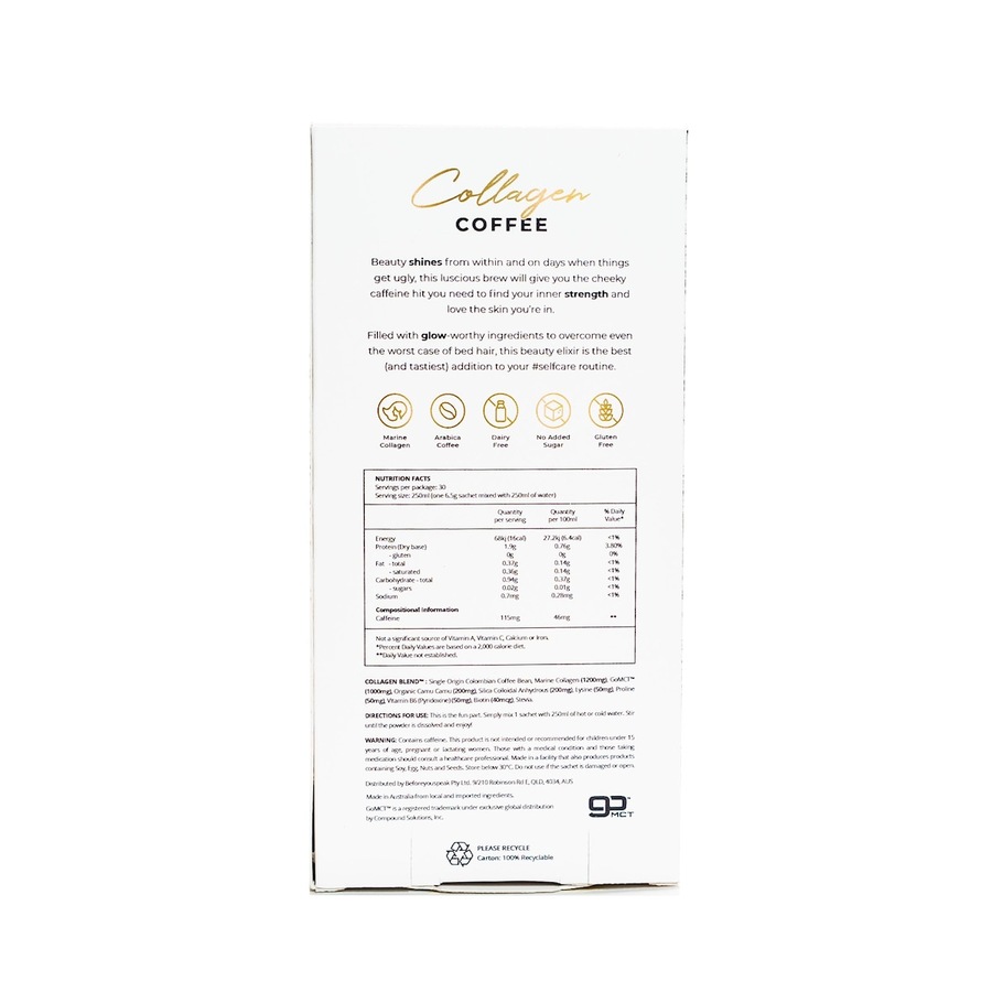 Beforeyouspeak Coffee Collagen Coffee Original 30 x 6.5g