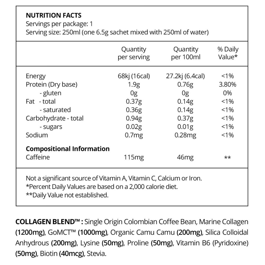 Beforeyouspeak Coffee Collagen Coffee Original 30 x 6.5g