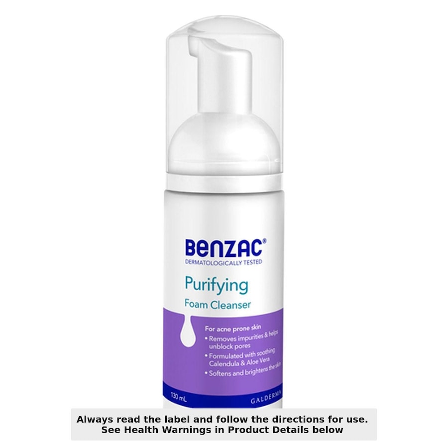 Benzac Purifying Facial Foam Cleanser 130ml
