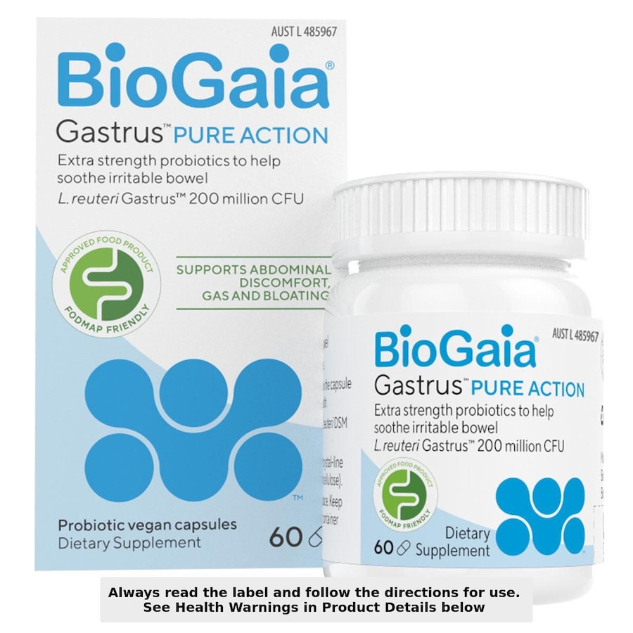 BioGaia Gastrus Pure Capsules 60 Capsules