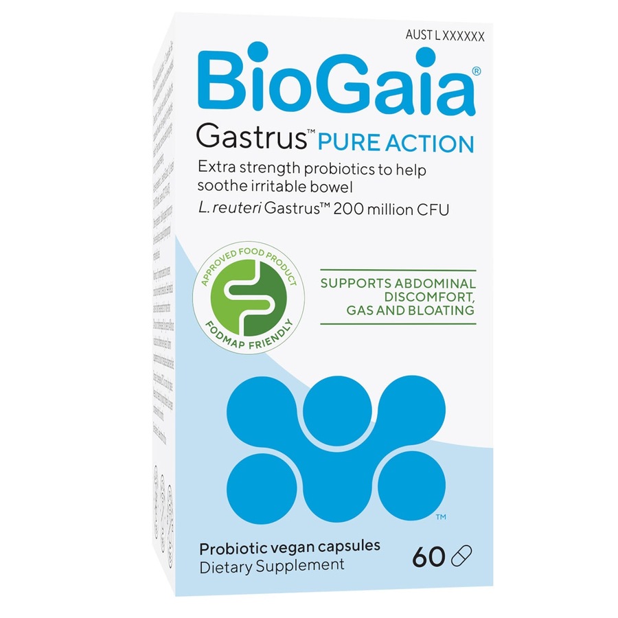 BioGaia Gastrus Pure Capsules 60 Capsules