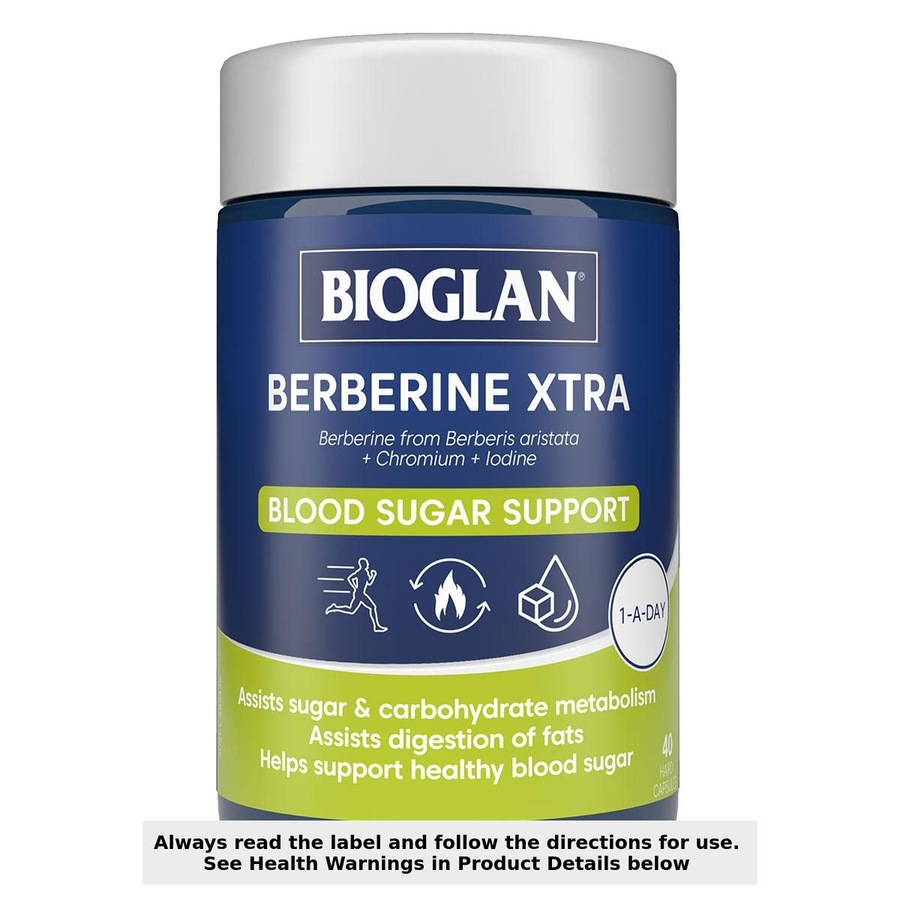 Bioglan Berberine Xtra Blood Sugar Support 40 Capsules
