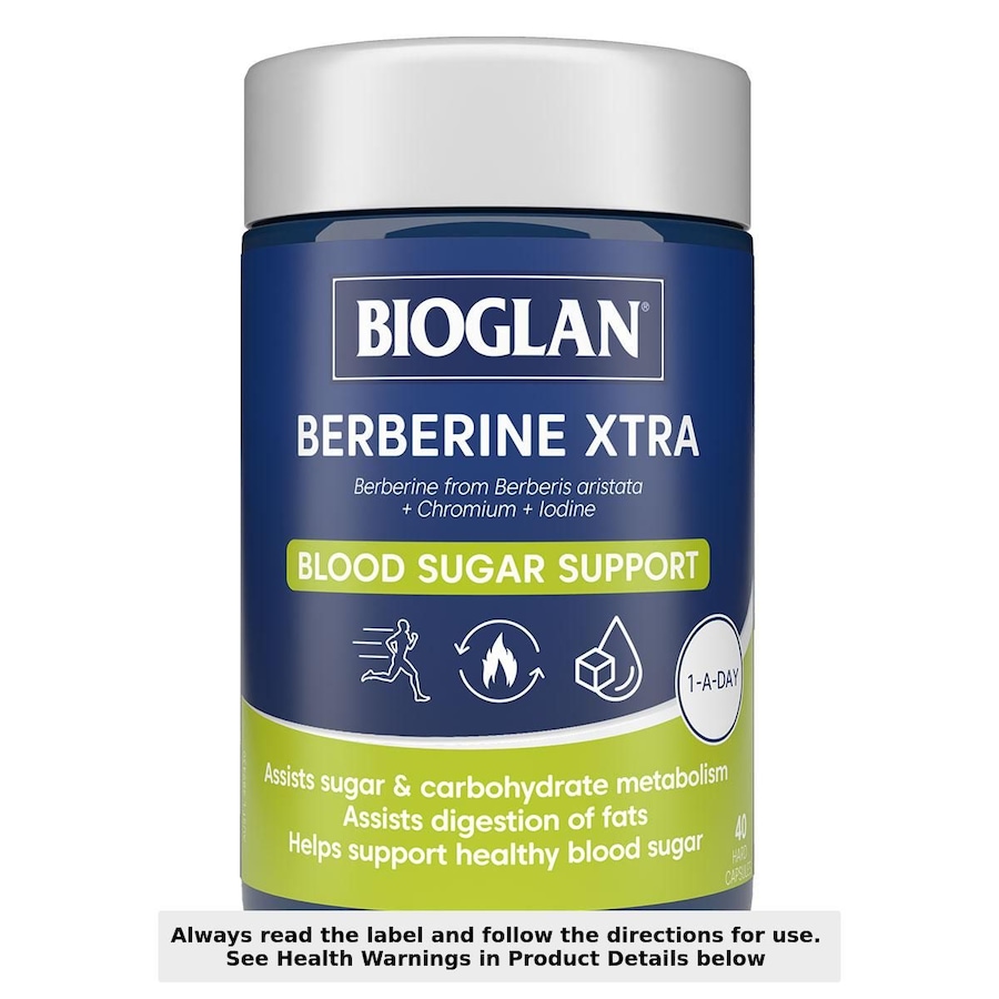 Bioglan Berberine Xtra Blood Sugar Support 40 Capsules