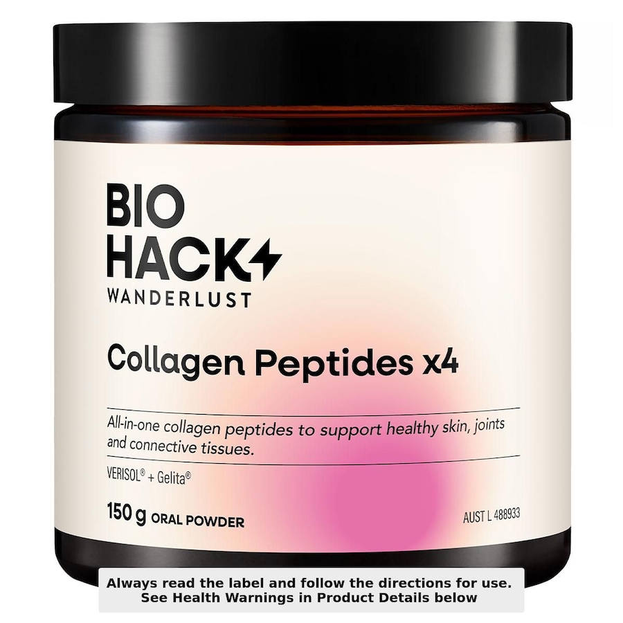BioHack Wanderlust Collagen Peptides x4 Powder 150g