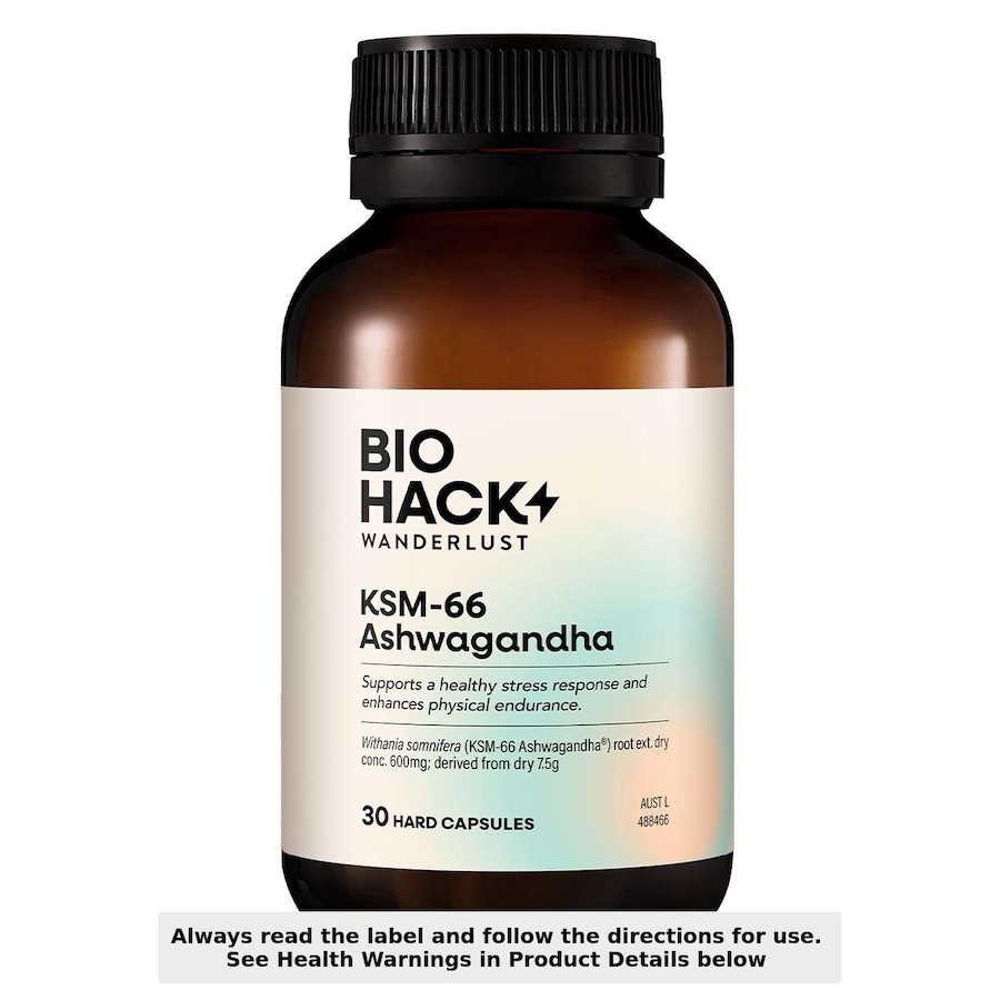 BioHack Wanderlust KSM-66 Ashwagandha 30 Capsules