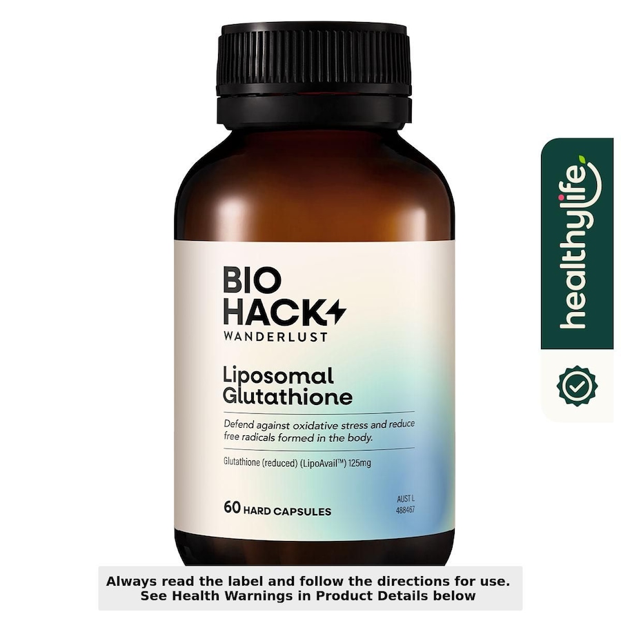 BioHack Wanderlust Liposomal Glutathione 60 Capsules