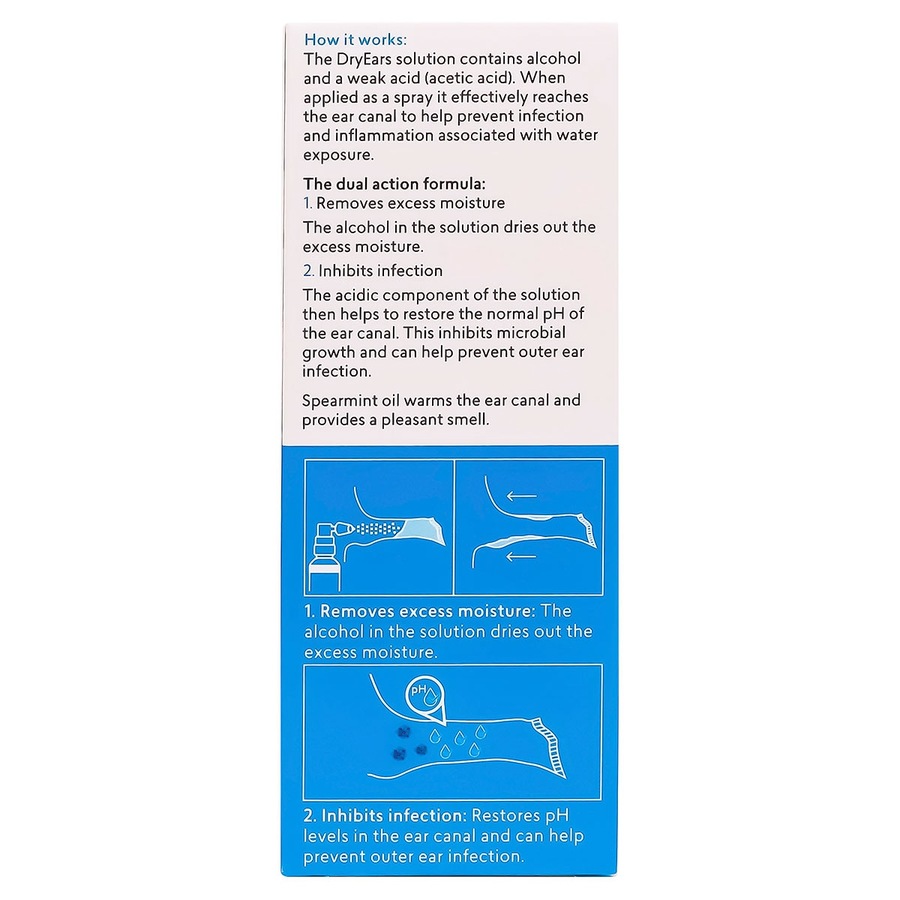 BioRevive DryEars Swimmers Ear Prevention Spray 30ml