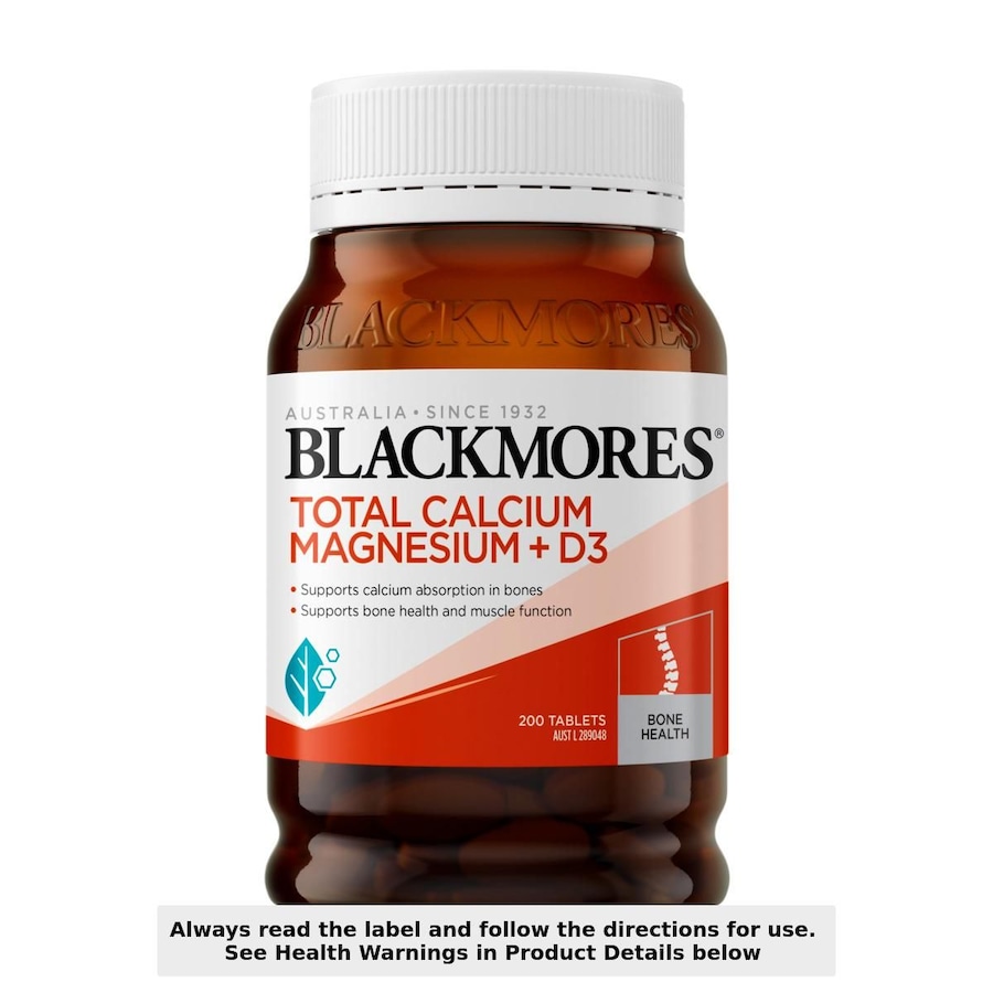 Blackmores Total Calcium Magnesium + D3 200 Tablets