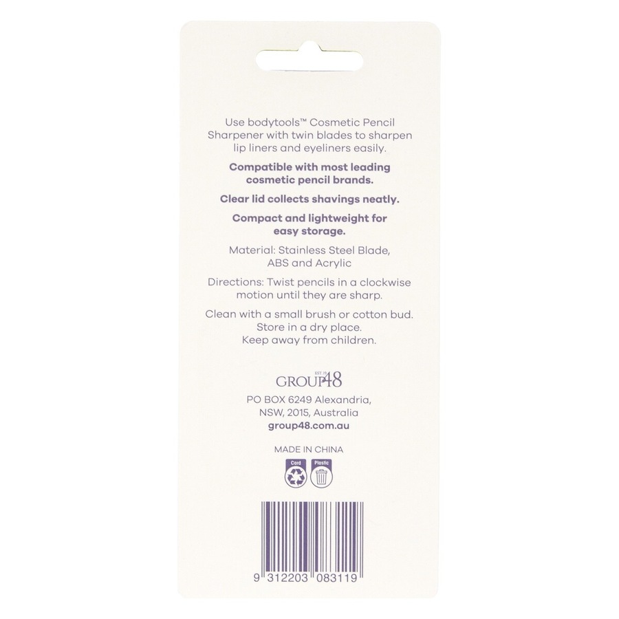 Bodytools Cosmetic Pencil Sharpener 1 Pack