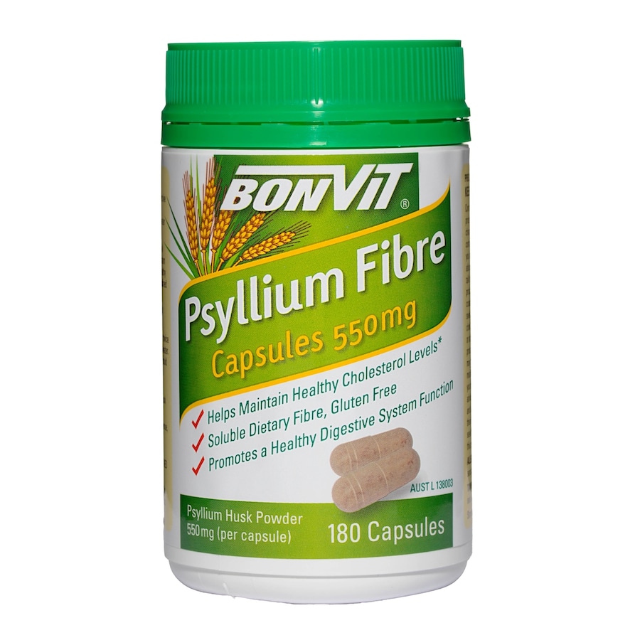 Bonvit Buy Bonvit Psyllium Fibre 550mg 180 Capsules - Everyday Rewards Shop