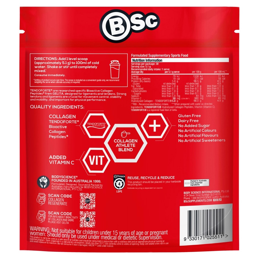 BSc Collagen Regenerate Powder 153g