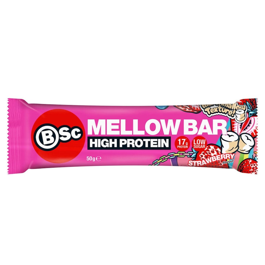 BSc High Protein Mellow Bar Strawberry 12 x 50g
