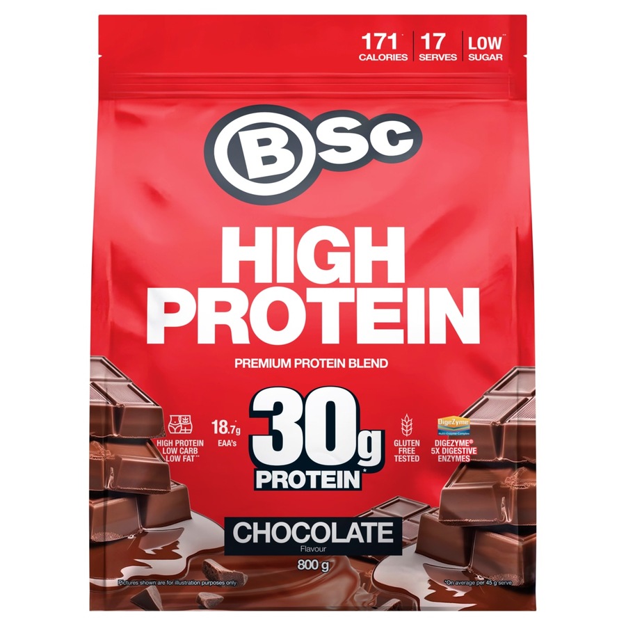 Buy BSc High Protein Powder Chocolate 800g - Everyday Rewards Shop