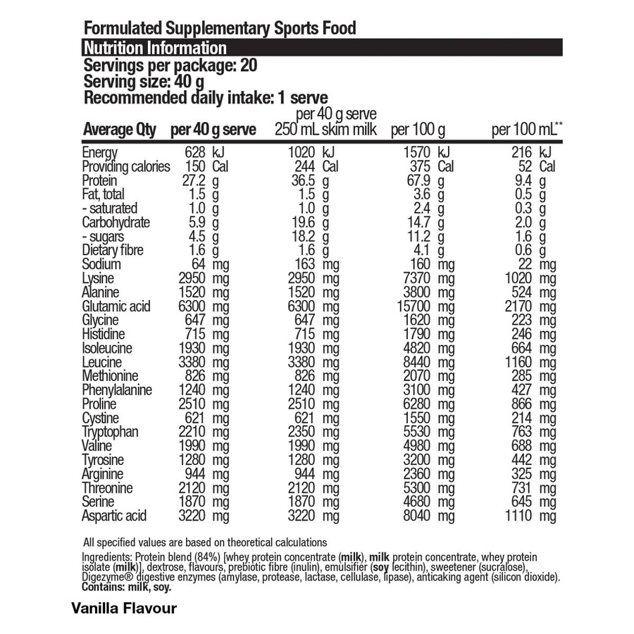 BSc High Protein Powder Vanilla 800g