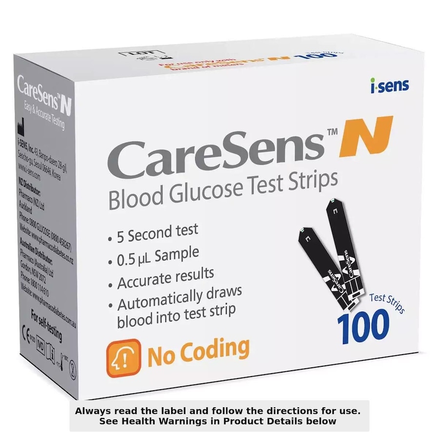 CareSens N Blood Glucose Test Strips 100 Pack