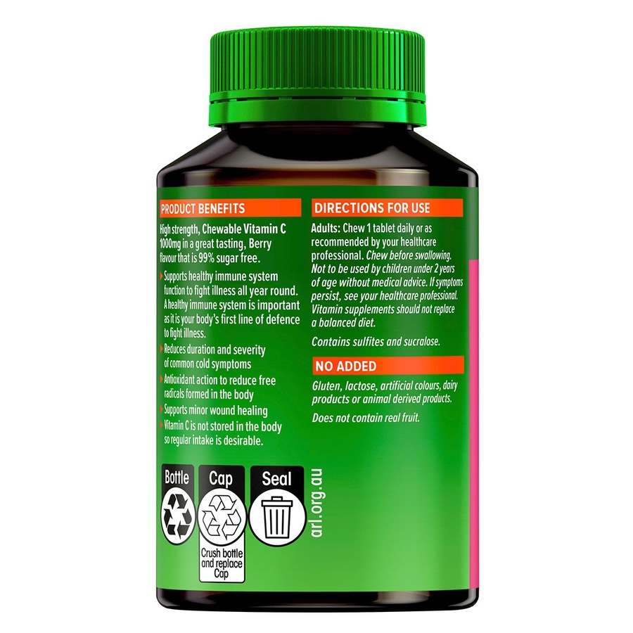 Cenovis Chewable Mega Vitamin C 1000mg Berry 60 Tablets