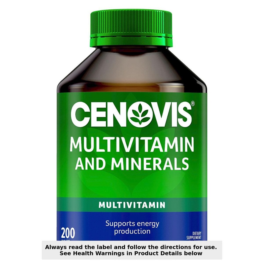 Cenovis Multivitamin & Minerals 200 Tablets (New Formula)