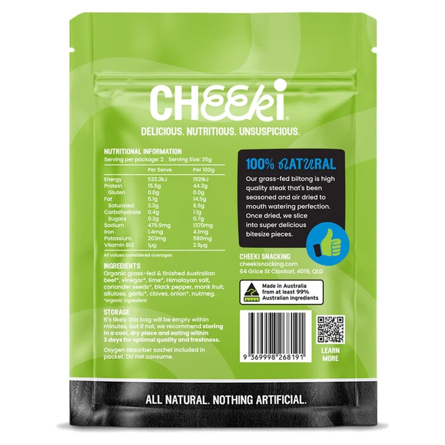 Cheeki Biltong Garlic 70g