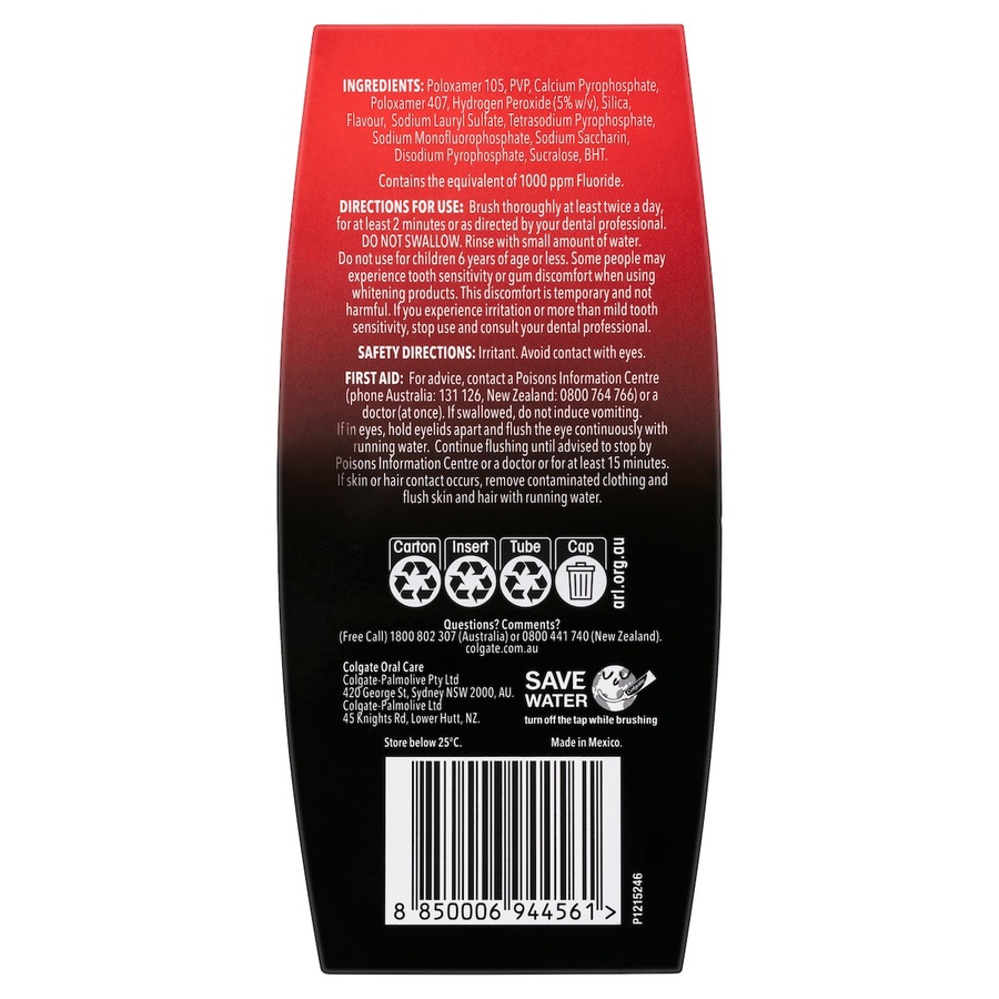 Colgate Optic White Pro Series Teeth Whitening Toothpaste 80g