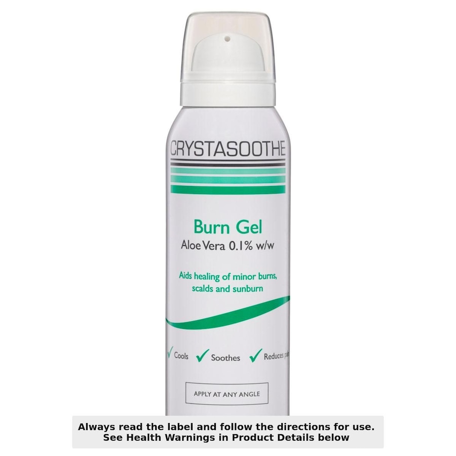 Crystaderm Crystasoothe Burn Gel Spray Aloe Vera 100mL