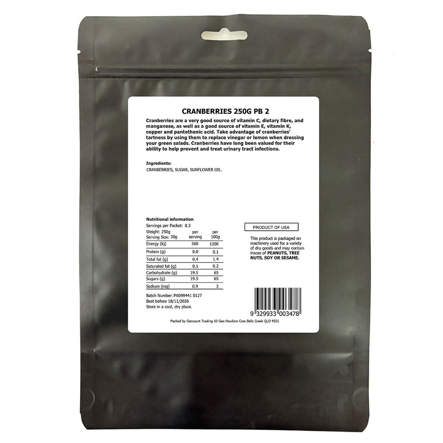 Daily Essentials Cranberries 250g