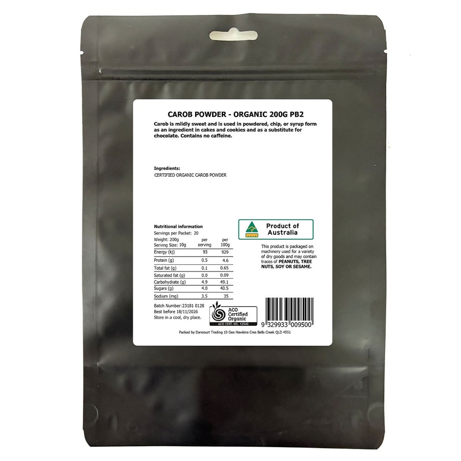 Daily Essentials Organic Carob Powder 200g