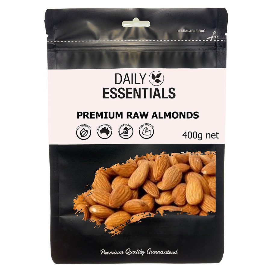 Daily Essentials Raw Almonds 400g