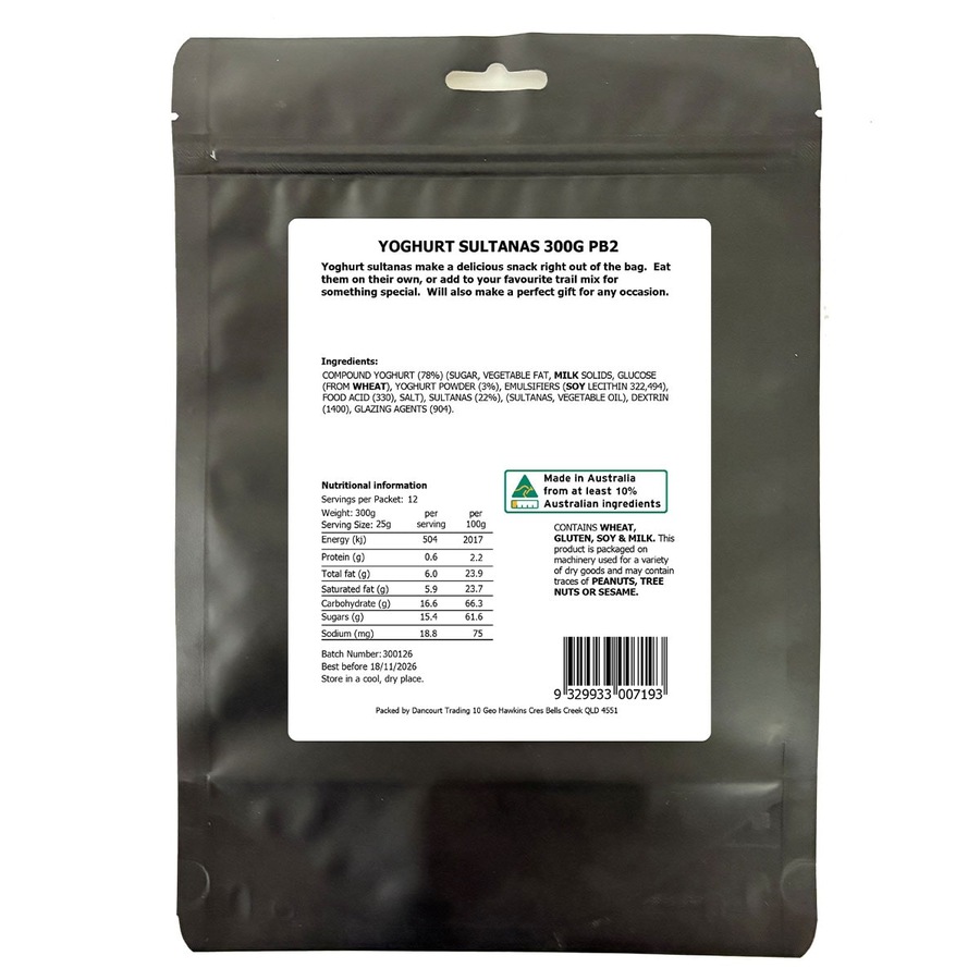 Daily Essentials Yoghurt Sultanas 300g