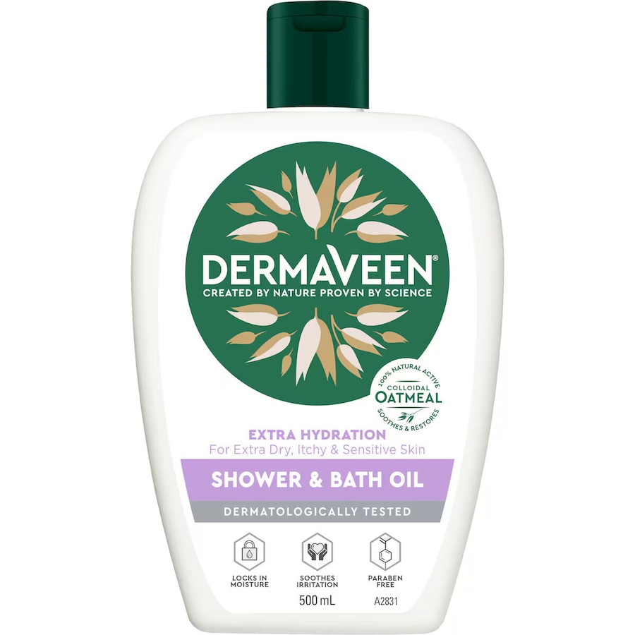 DermaVeen Extra Hydration Shower & Bath Oil 500ml