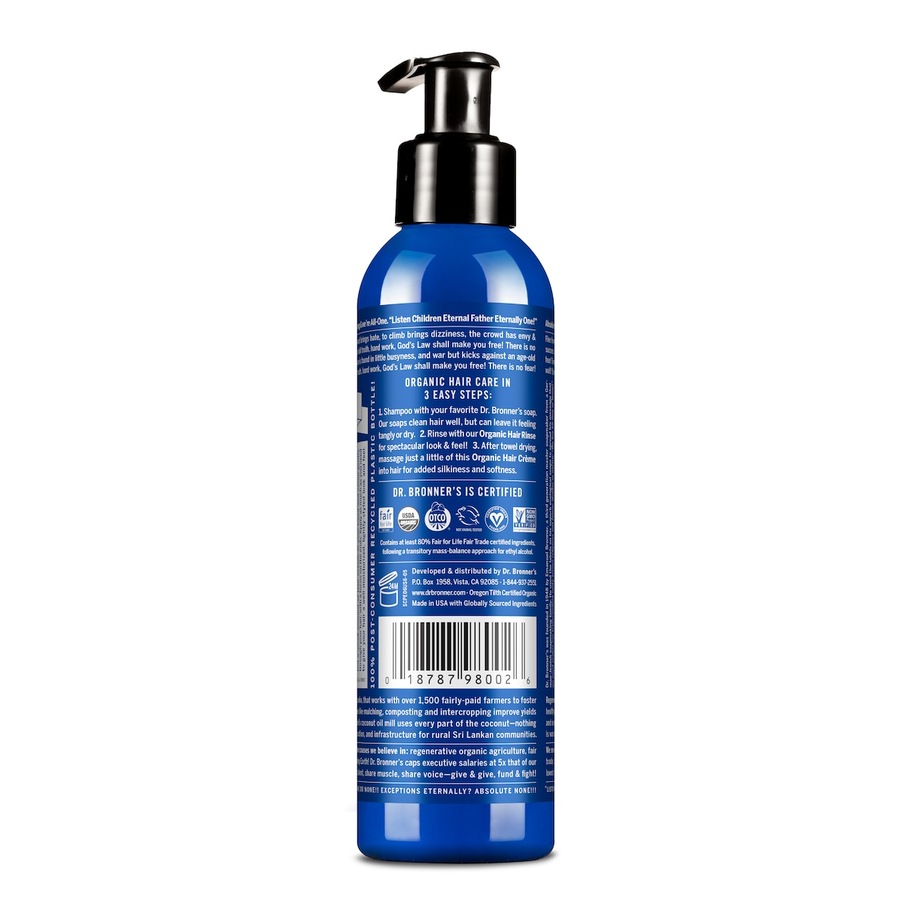 Dr Bronner's Peppermint Organic Hair Creme 177ml