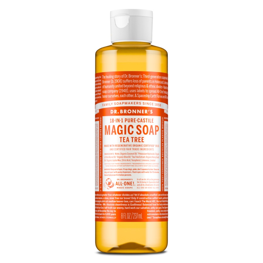 Dr Bronner's Pure Castile Liquid Magic Soap Tea Tree 237ml